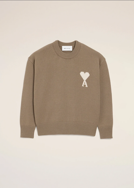 PULL BEIGE COL ROND AMl