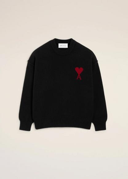 PULL NOIR COL ROND AMl