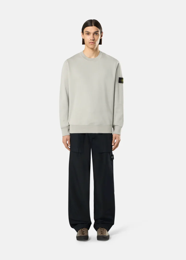 PULL COTON GRIS STONE