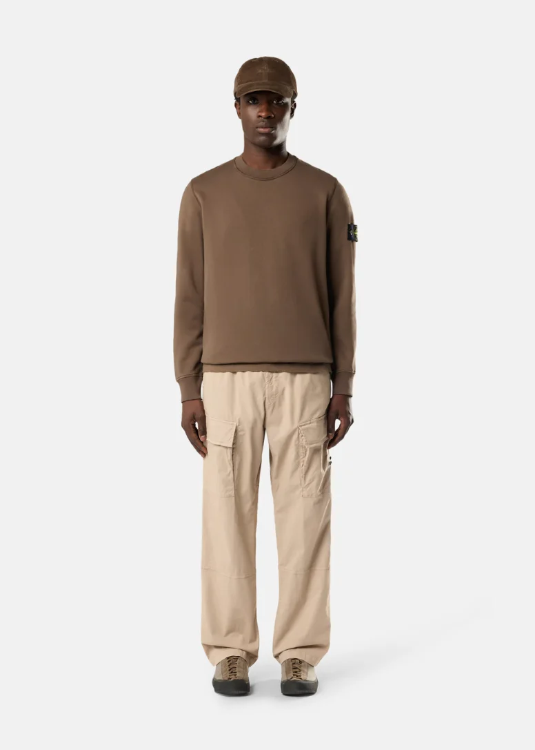 PULL MARRON COTON STONE